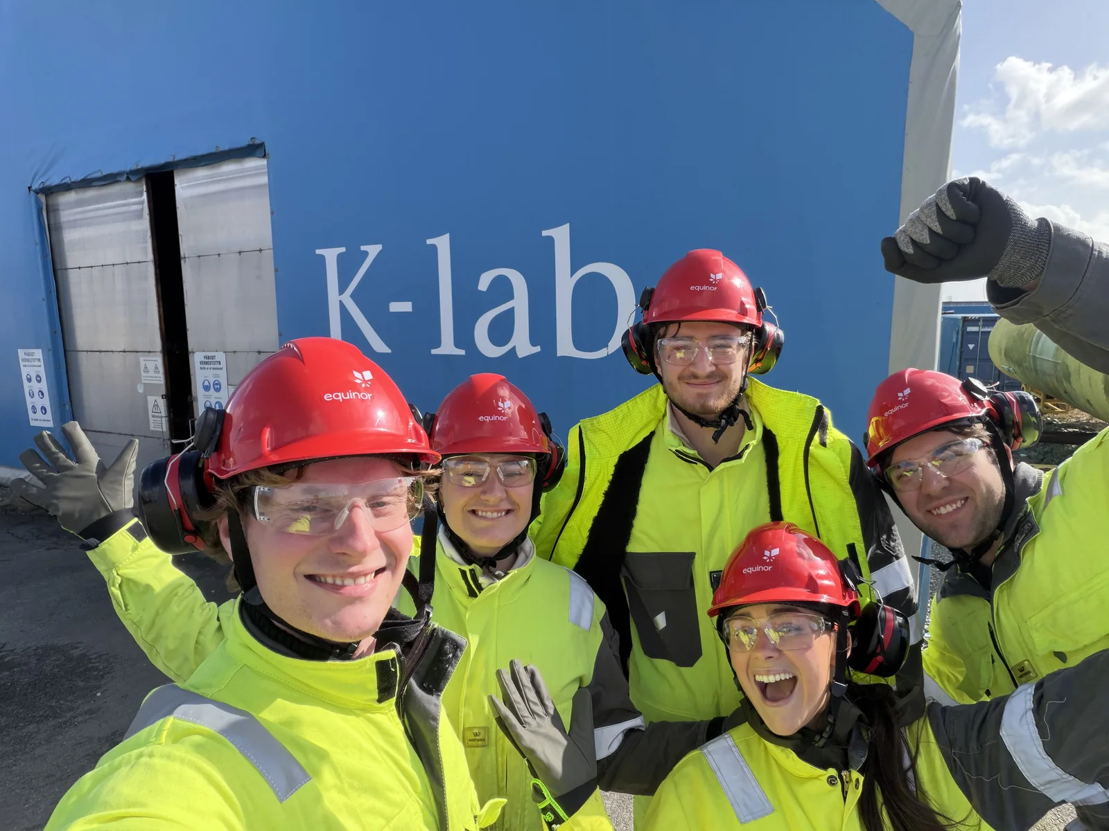 The Saro Robotics team on-site at K-lab